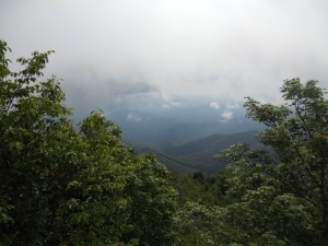 The fleeting view from Mt. Cammerer.