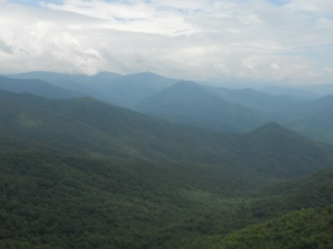 A view over The Great Smoky Mountains National Park.