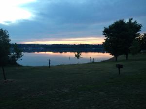 Silver Lake, sunset
