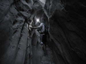 Entering the slot canyon