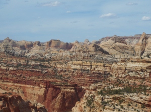 Looking out over Capitol Reef